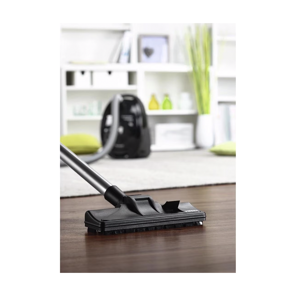 (27x21cm) Universal Ersatz Comfort Bodendüse Staubsauger Reinigungs Kopf Bürsten Aufsatz (00110287) - Schwarz