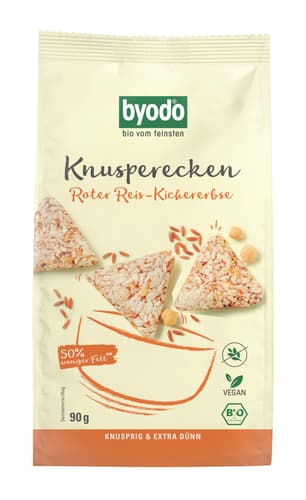 Byodo BIO Knusperecken Roter Reis-Kichererbse
