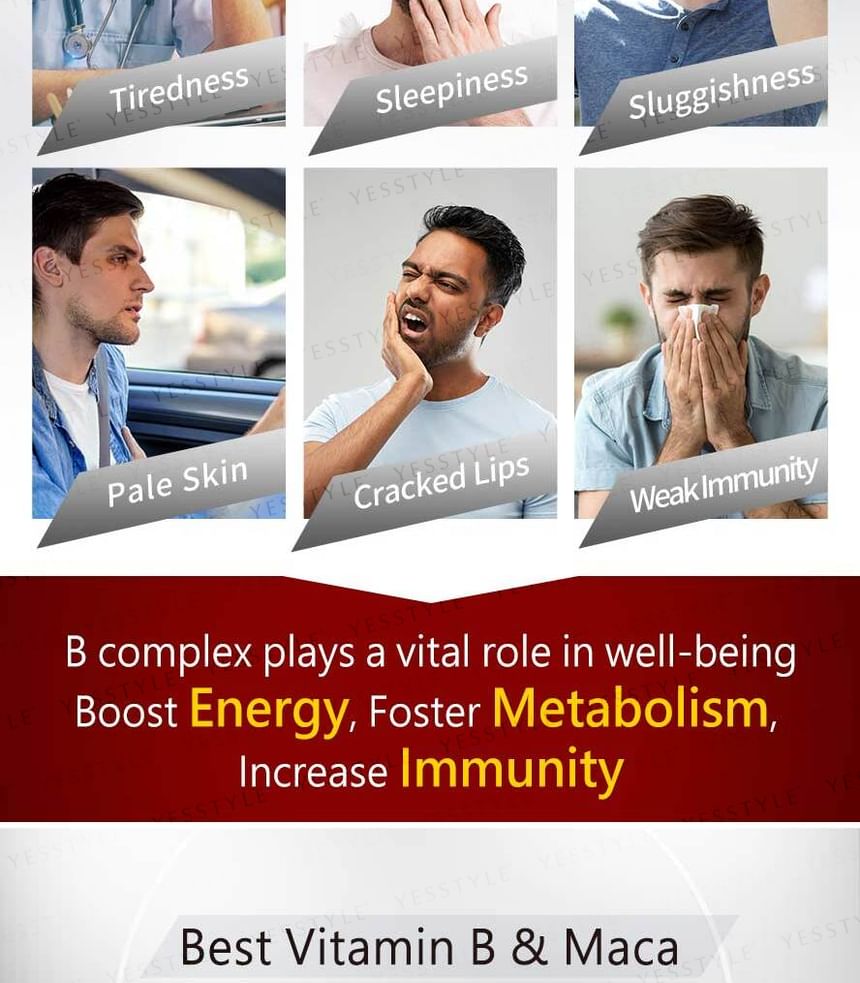 BHK's - Uniqman Vitamine B + Maca Tablet