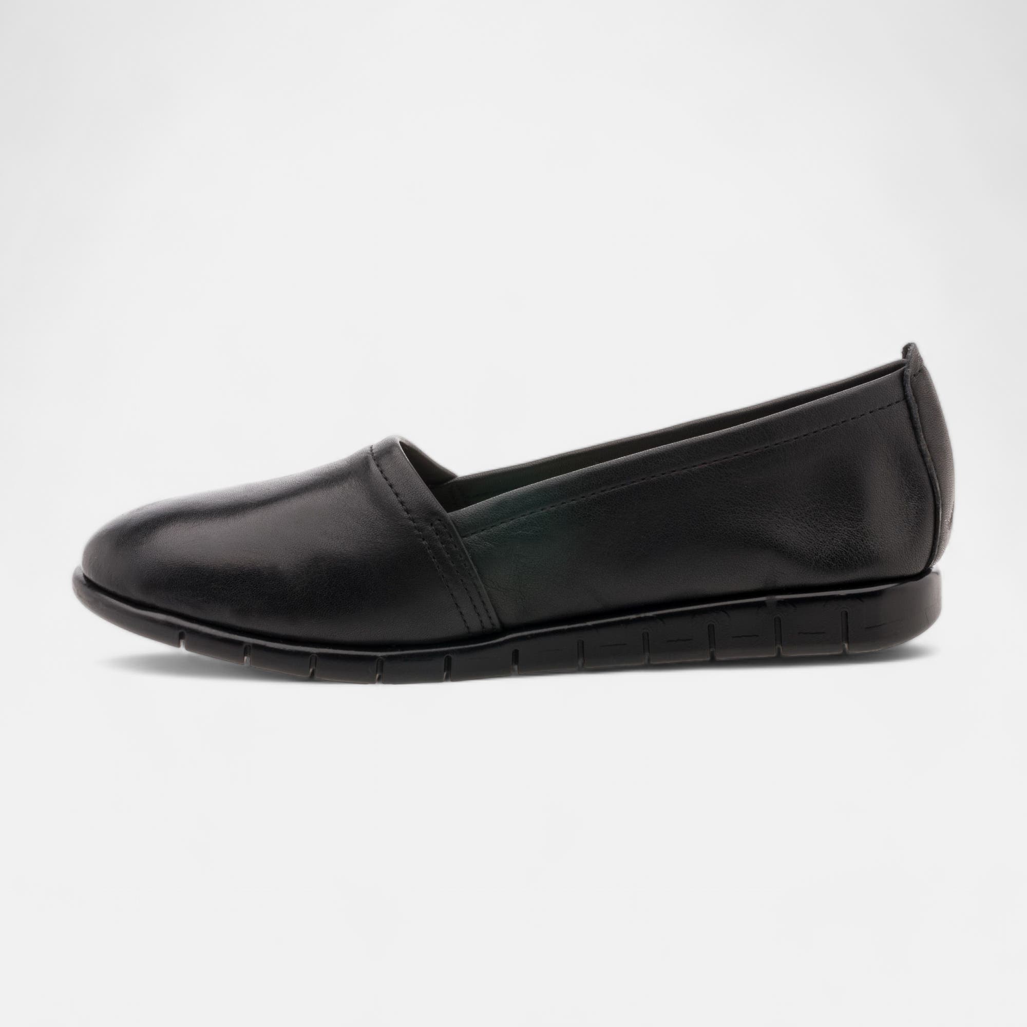 Mocassins Femme en cuir noir
