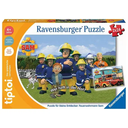 Ravensburger tiptoi® Puzzle für kleine Entdecker: Feuerwehrmann Sam