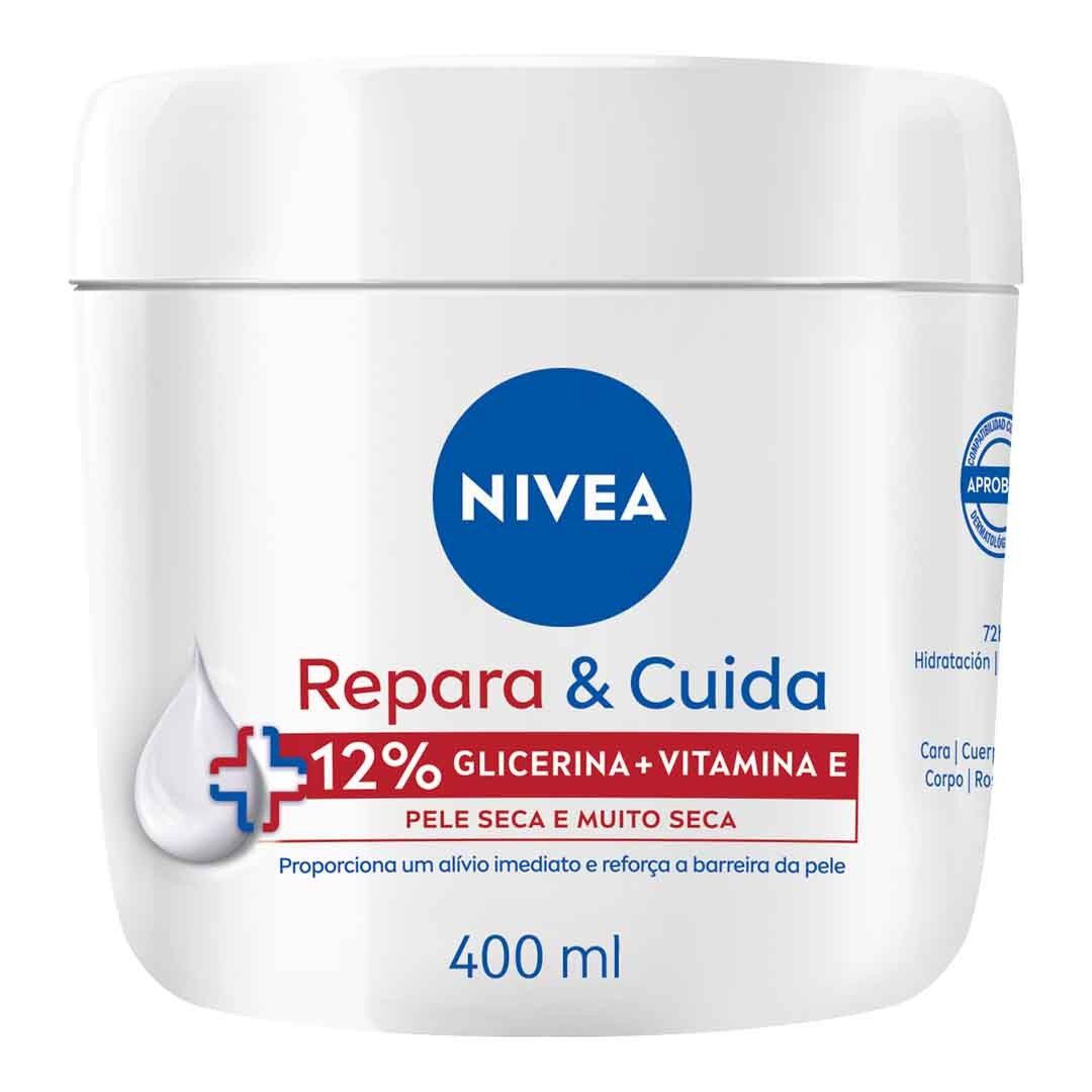 NIVEA  Creme Repara & Cuida (12% Glicerina + Vitamina E) - 400ml