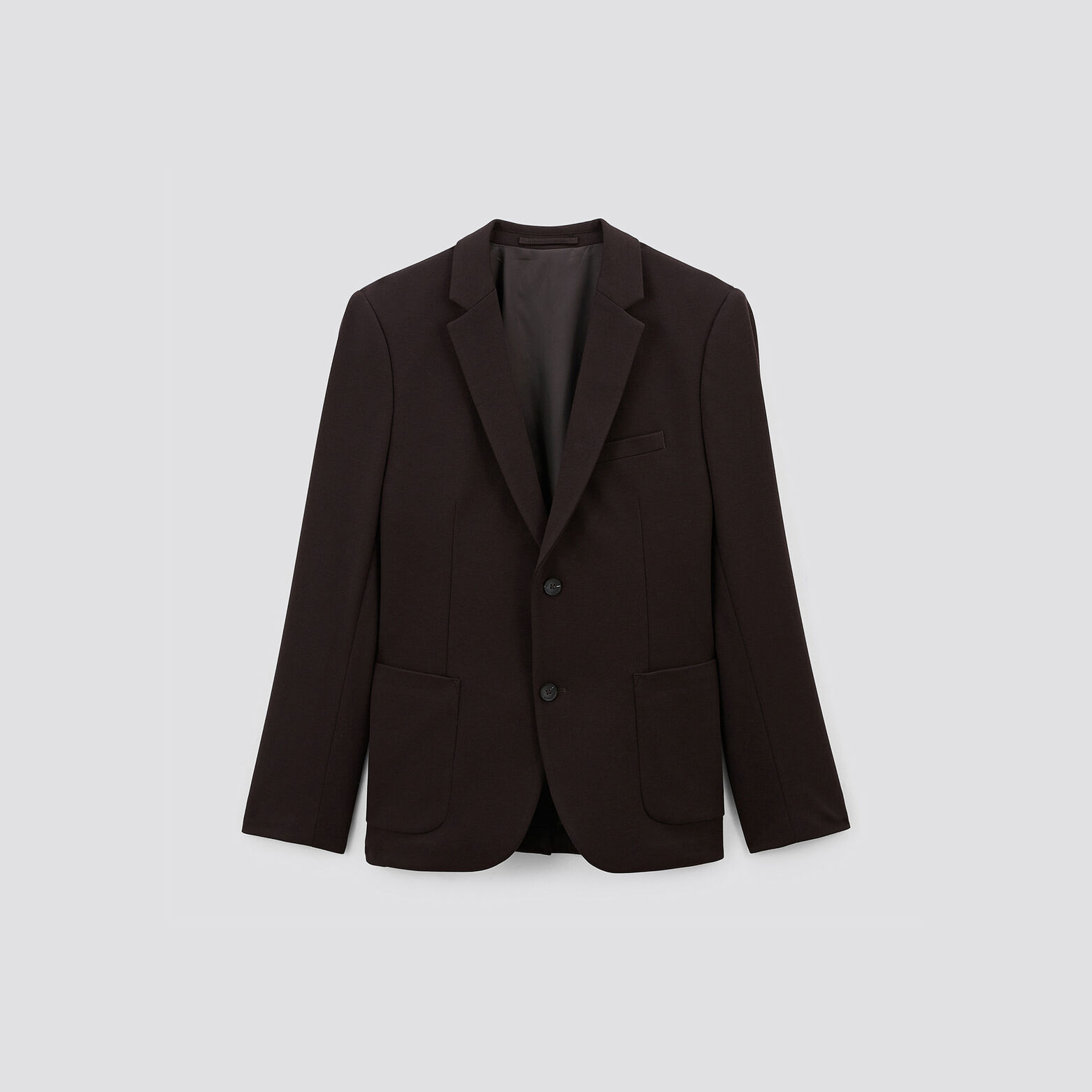 Veste maille slim Marron