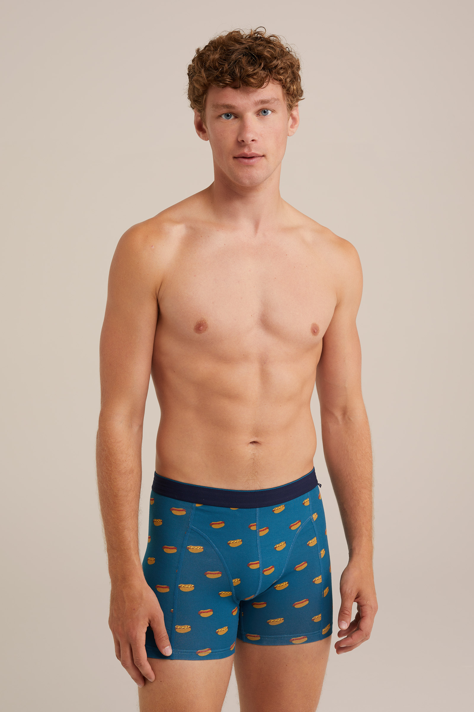 boxershort met dessin WE Fashion Petrol