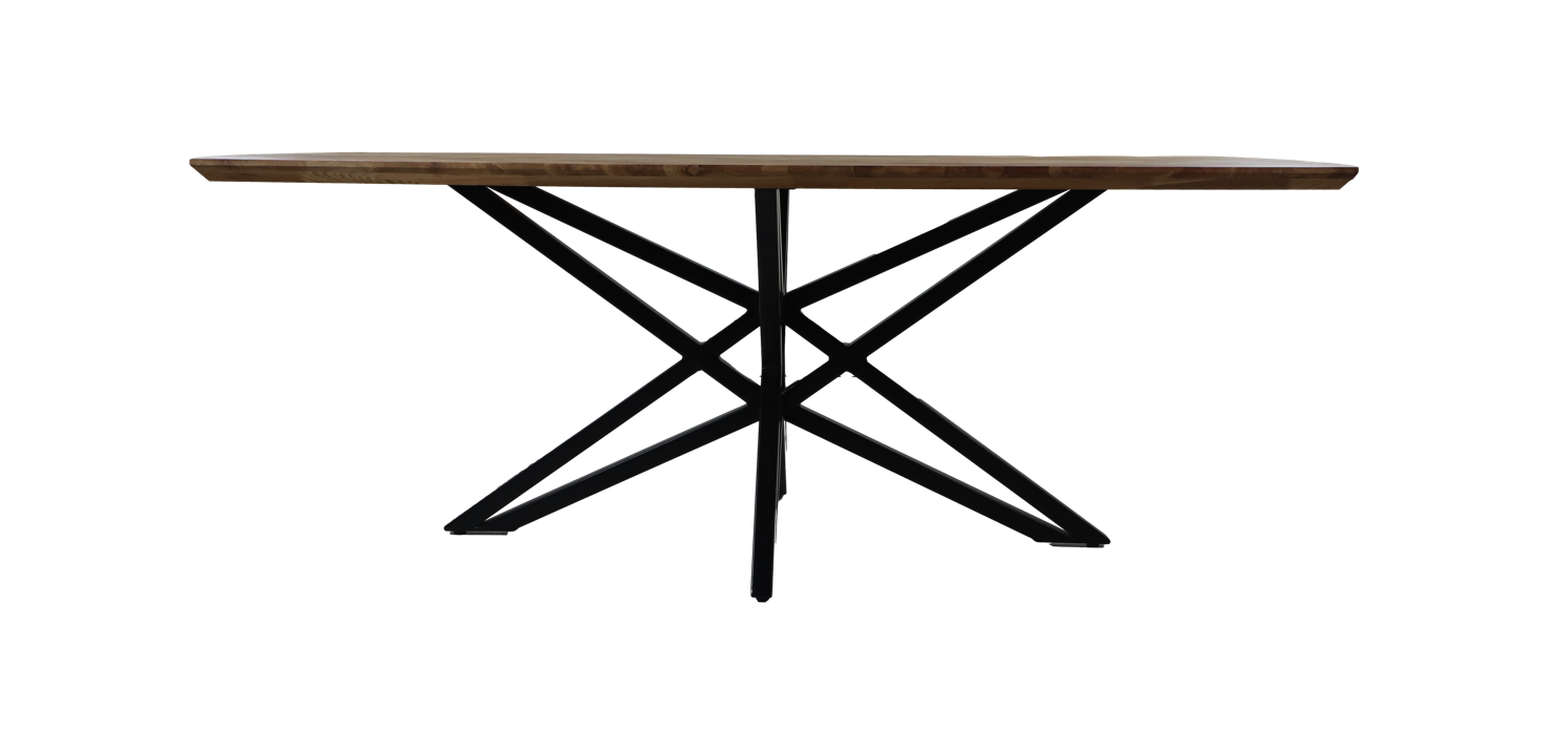 Eettafel Justin Massief Eiken Eettafel Justin 180