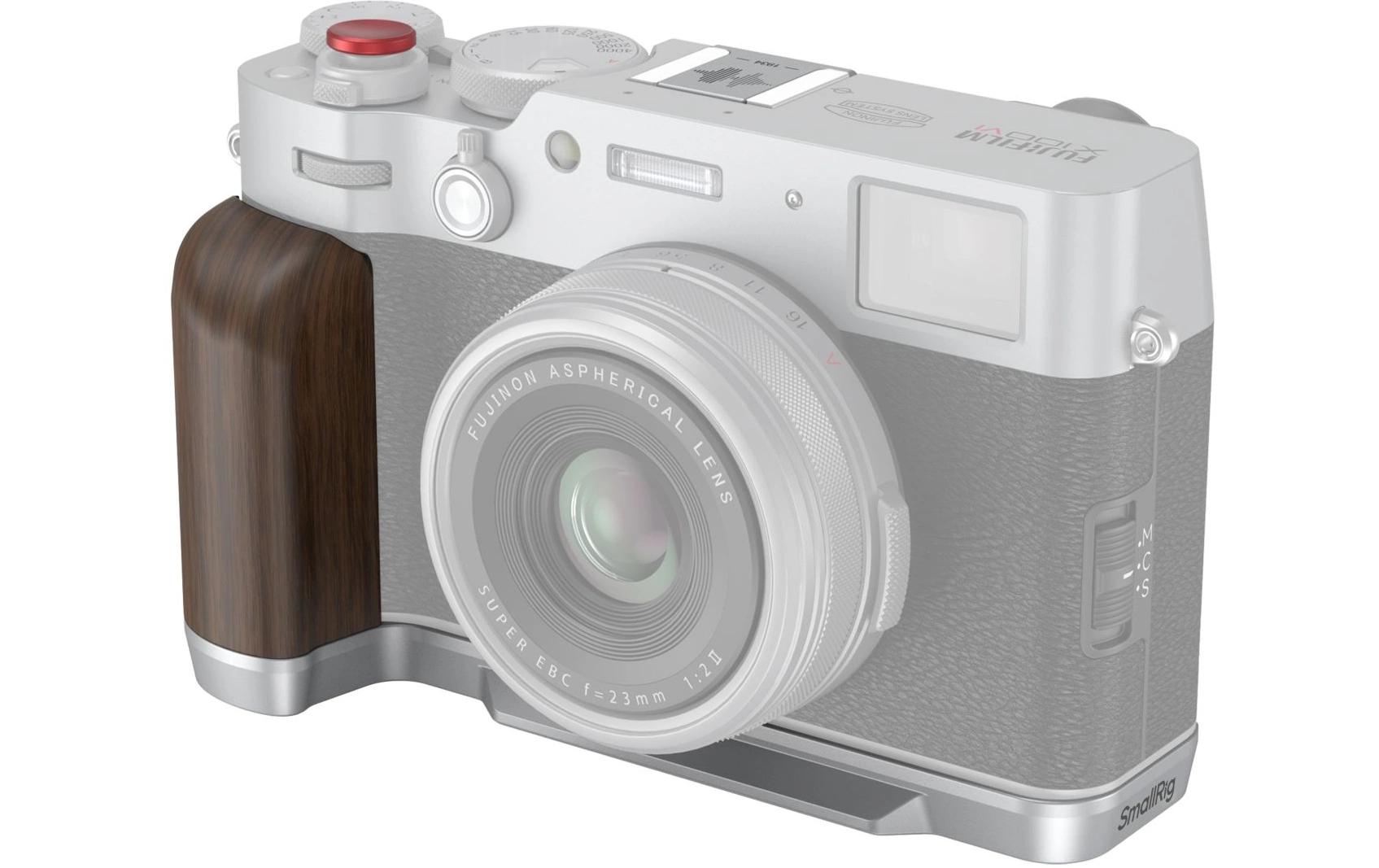 L-Winkel Fujifilm X100VI / X100V SilberL-förmiger Holzgriff für Fujifilm X100VI und X100V