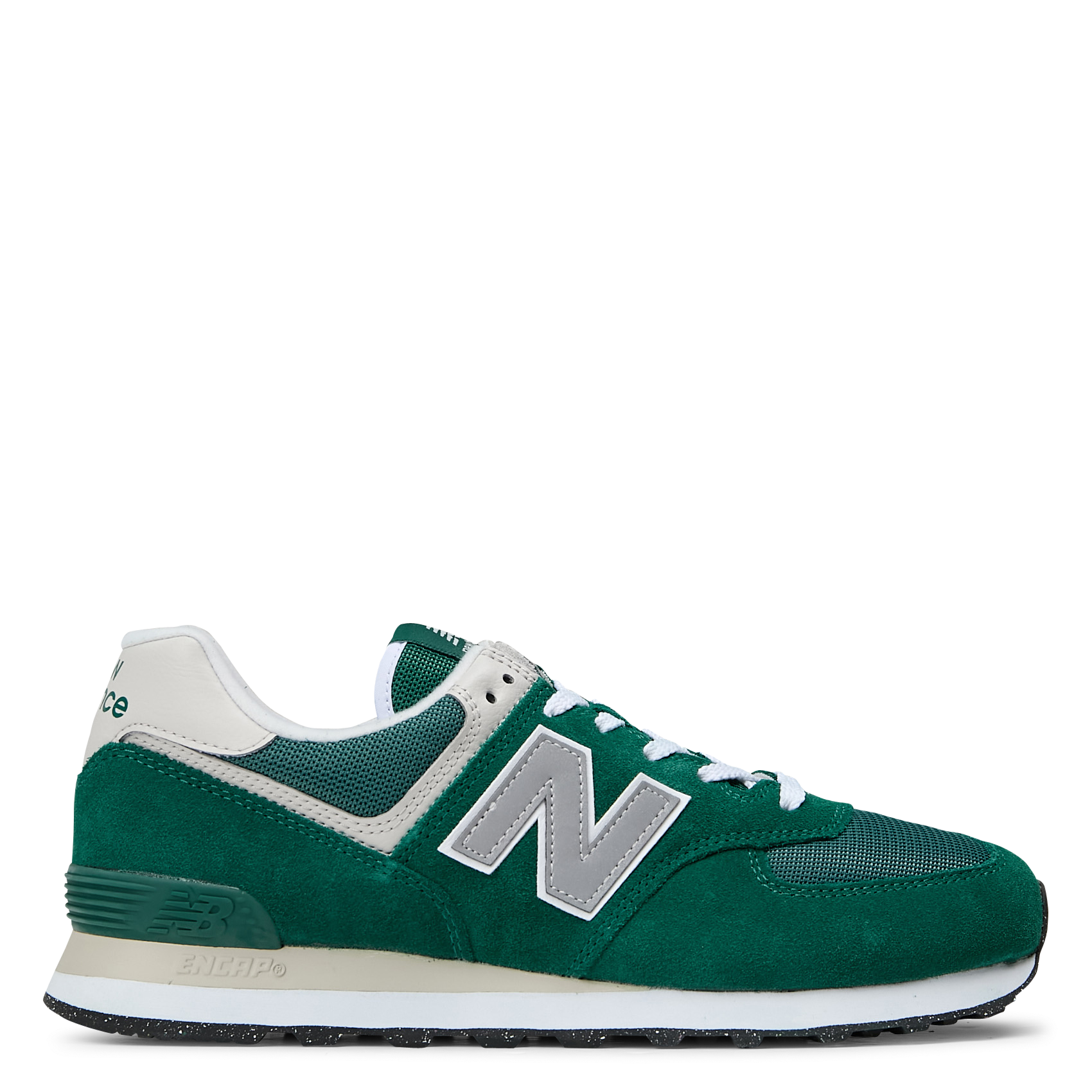 574 - Baskets basses en cuir velours | Vert