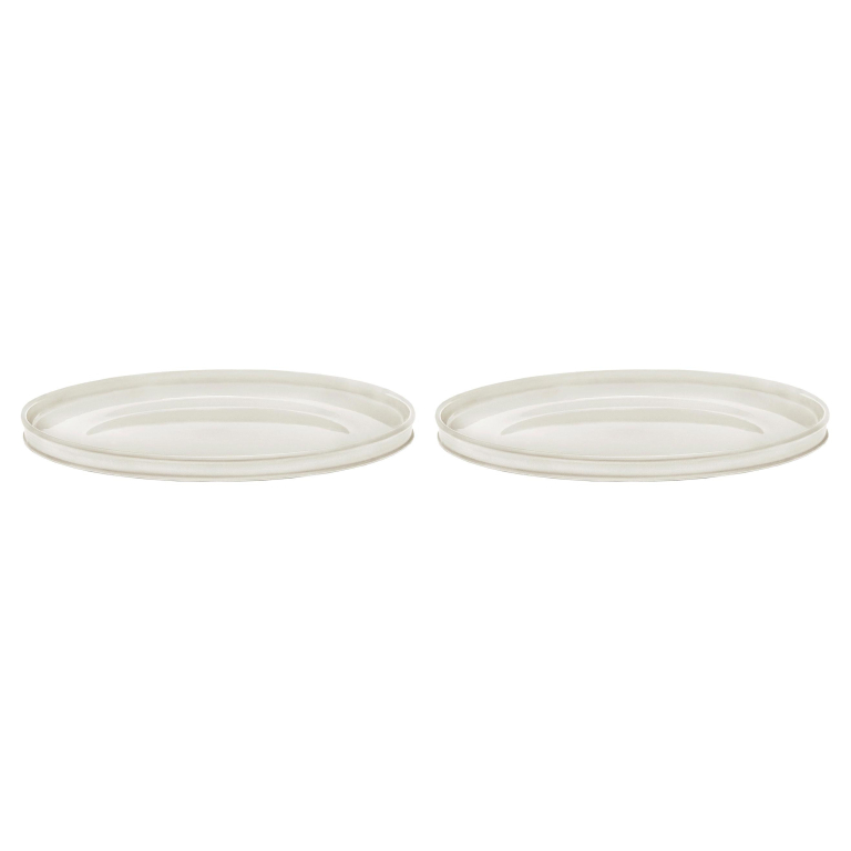 Serax Dune by Kelly Wearstler dinerbord Ø28 set van 2 Alabaster