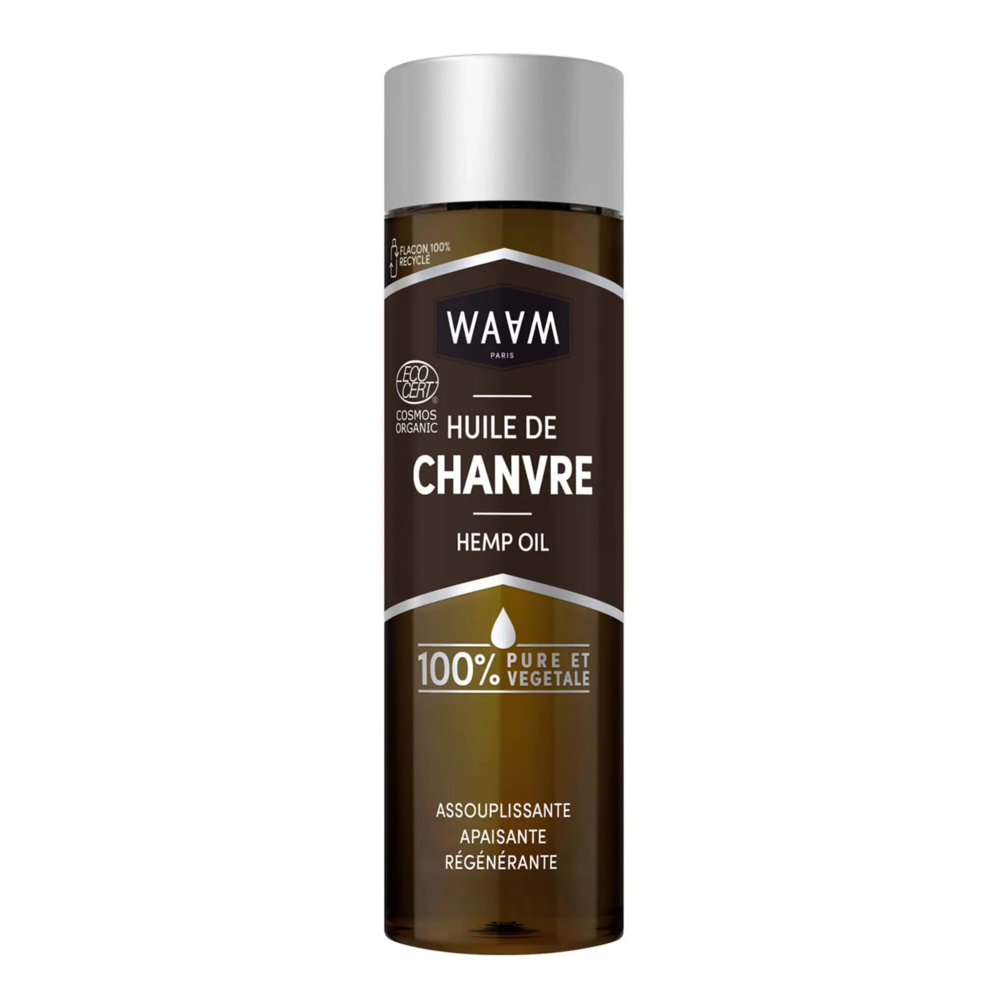 Waam - HUILE DE CHANVRE Visage, Corps et Cheveux 75ml - Huile