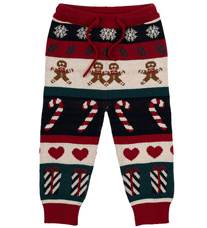 The New Siblings Hosen - TnsHoliday - Strick - Rot/Navy m. Weihn