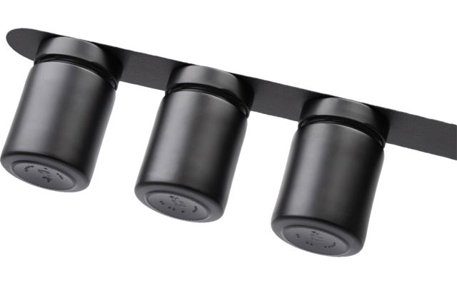 Silwy Feinkost-Magnetgläser 3er-Set inkl. Metallleiste 192 ml