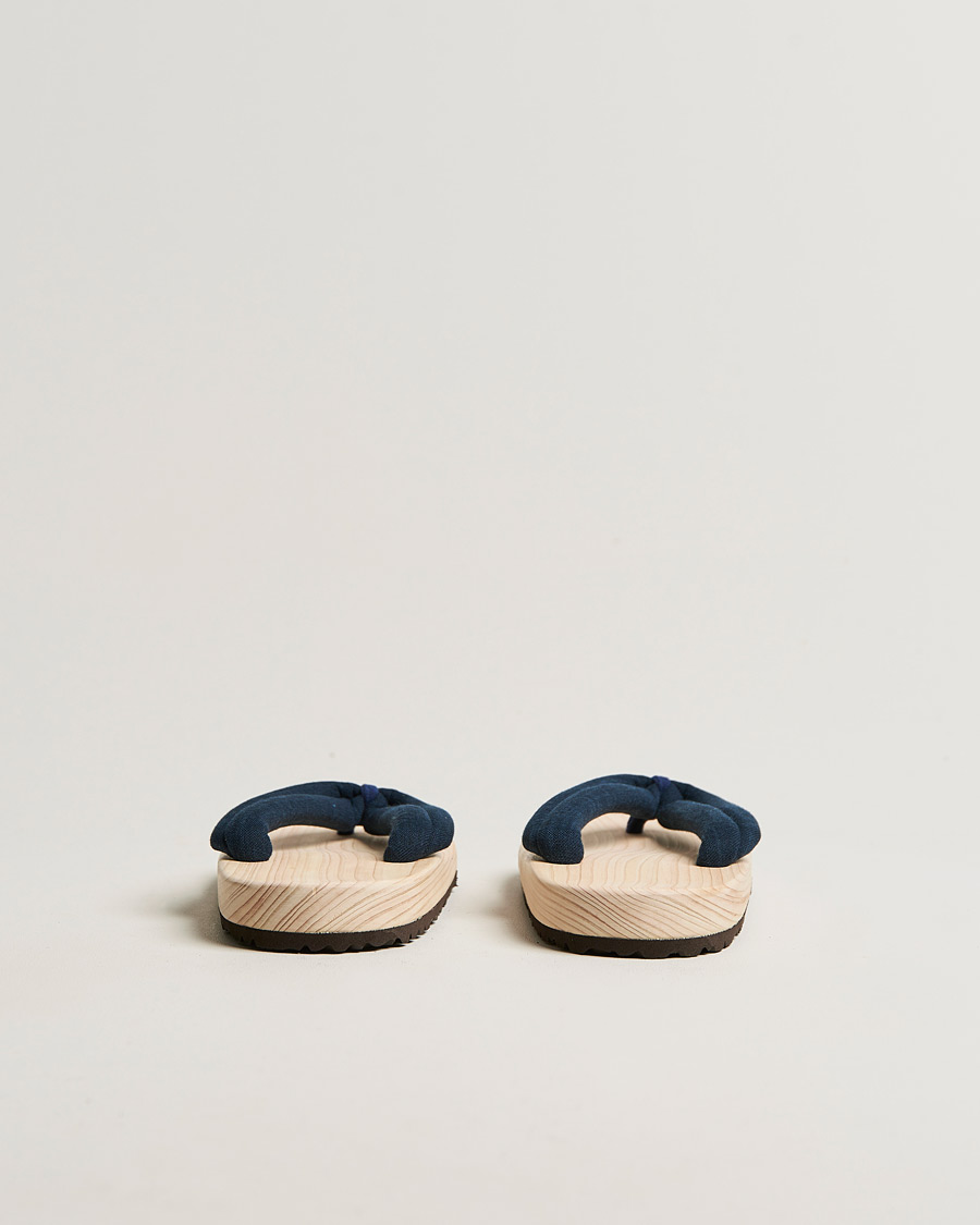 Beams Japan Wooden Geta Sandals Navy