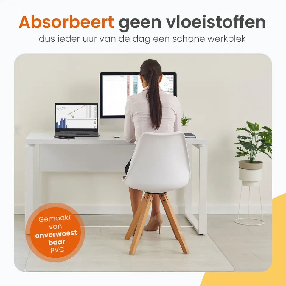 Goliving Vloerbeschermer bureaustoel - 120x150cm - Bureaustoelmat