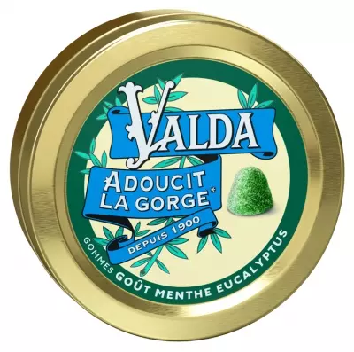 Gommes Goût Menthe Eucalyptus - Valda - 50g