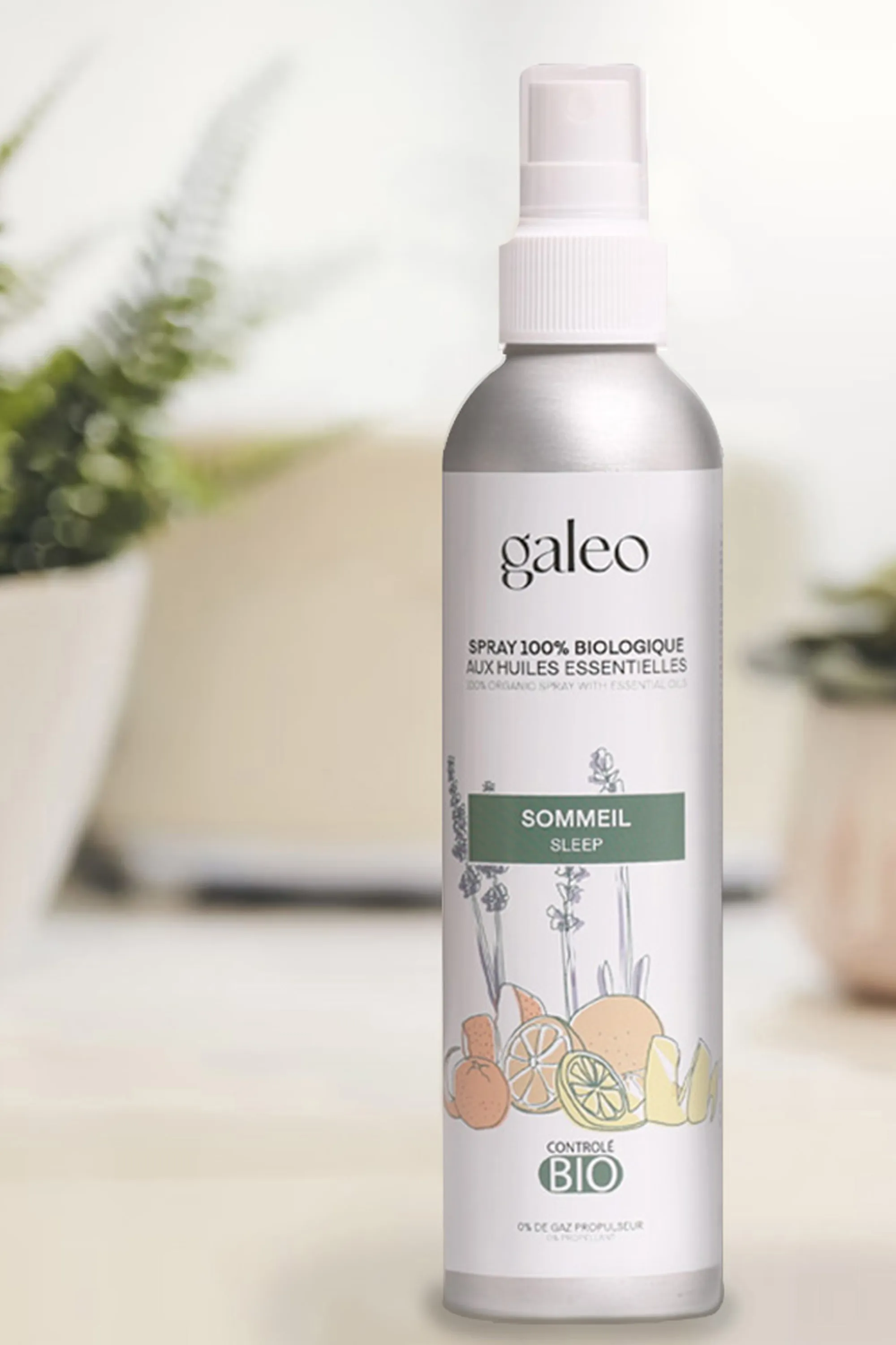 Galeo Spray d’intérieur biologique Sommeil-200 ml