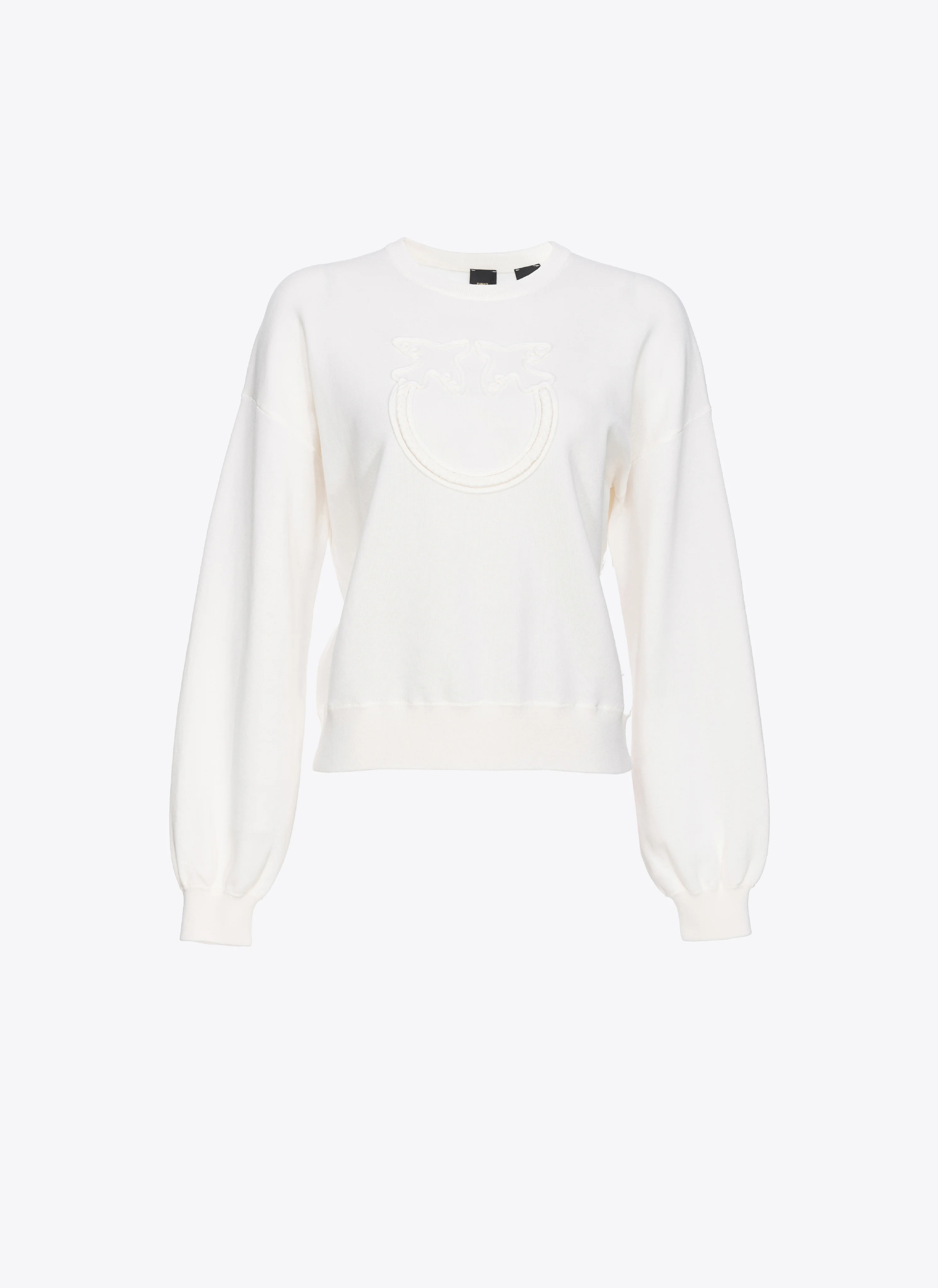 Pull avec love birds appliqué | Blanc
