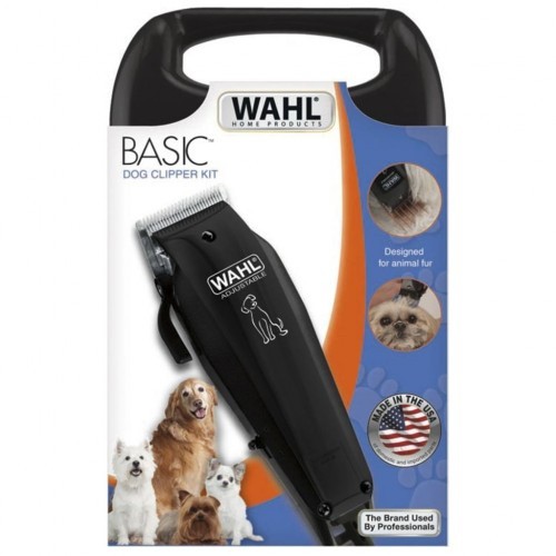 Kit de máquina de tosar pelos de animais de estimação, preto e branco