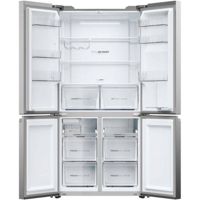 Haier Side-by-Side Multi Door CUBE 90 SERIE 5 HCR5919EHMP Platinum Inox - Interner Wassertank