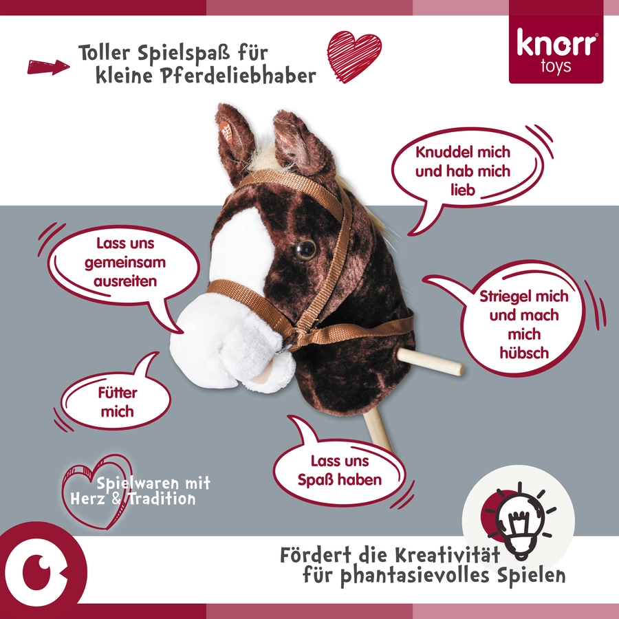 knorr toys® Steckenpferd Pink horse pink