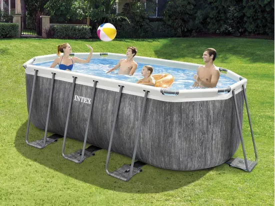 Piscine tubulaire Baltik ovale 4,00 x 2,00 x 1,22 m - Intex