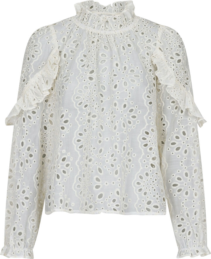Neo Noir Nadira Embroidery Blouse Ivory