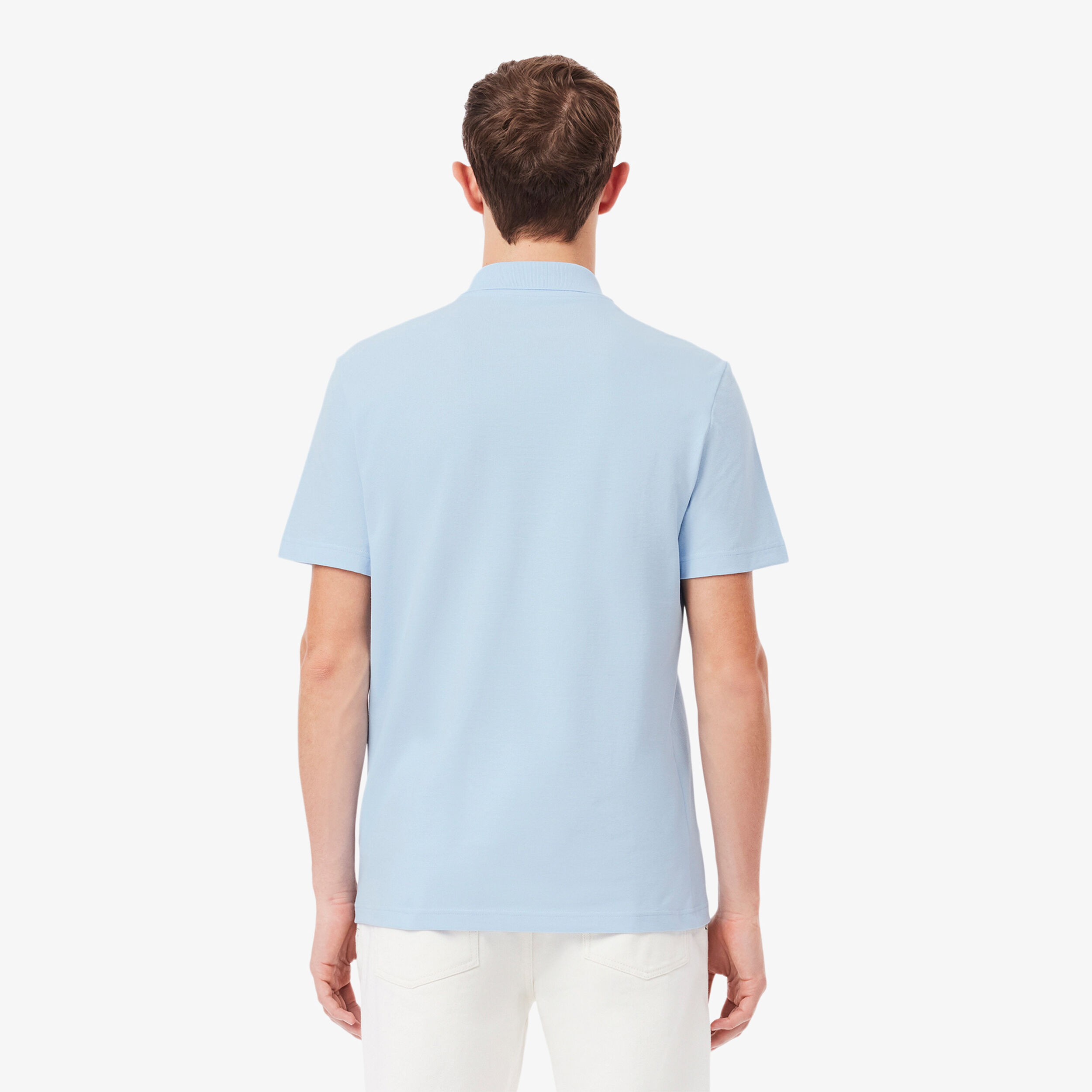 Lacoste Regular Fit Blend Knit Polo Hommes - Bleu Clair