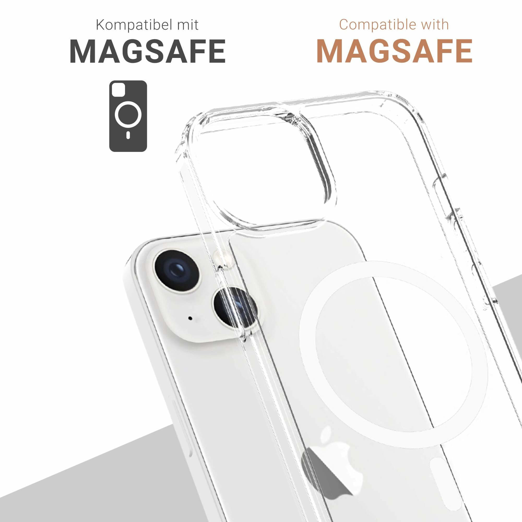 iPhone 13 MagSafe Hybrid Hülle TPU Bumper   Acryl Rückseite Pankow (10919) - Transparent