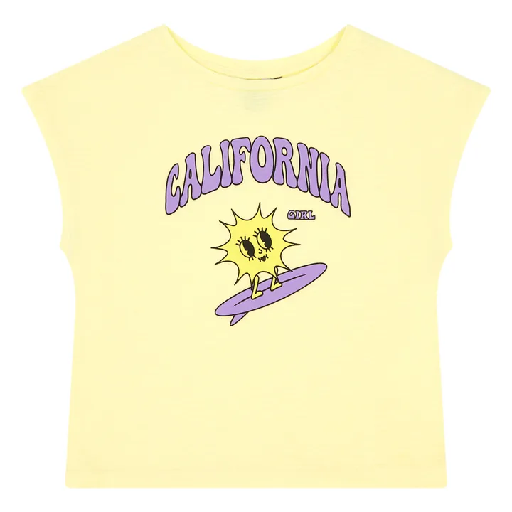 Hundred Pieces T-shirt Manches Courtes Coton Bio | Jaune pâle