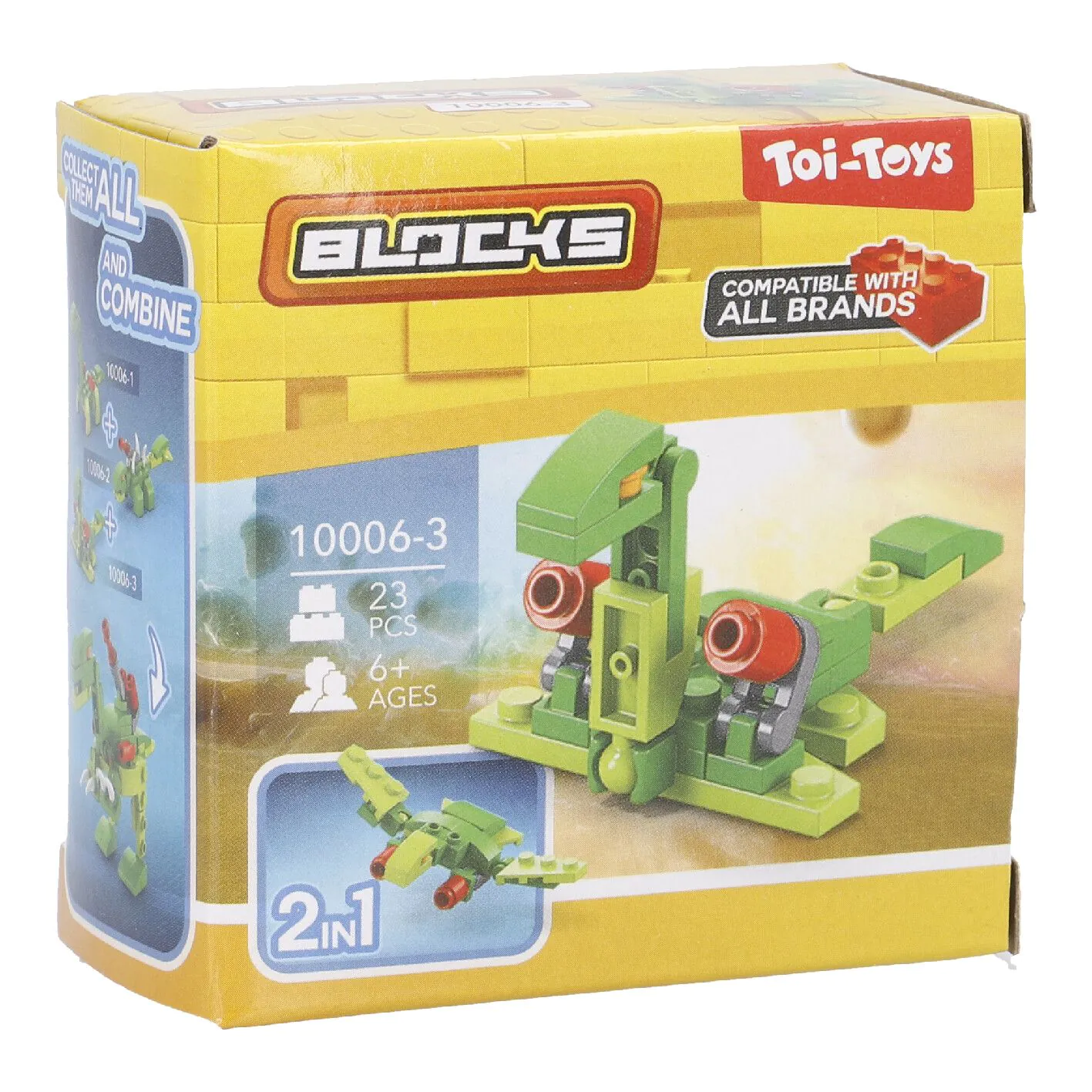 Bausteine-Set Dino 2in1, 2 Kanonen