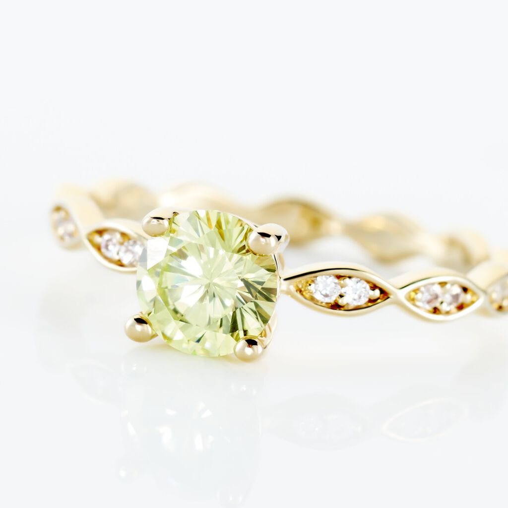 Bague Kurt Plaqué Or Jaune Oxyde De Zirconium