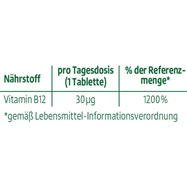 Brausetablette Vitamin B12 hochdosiert