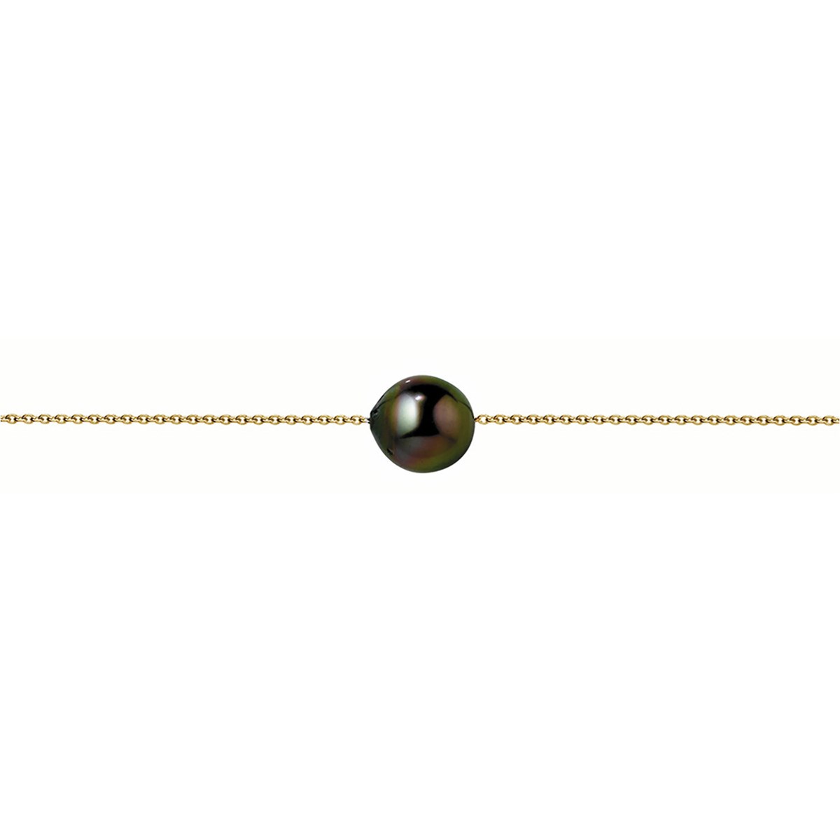 Collier Brillaxis or 18 carats perle de Tahiti8/9 mm