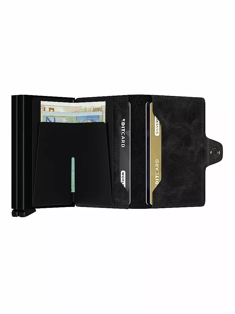 SECRID Geldbörse - Twinwallet Vintage Twin Black schwarz