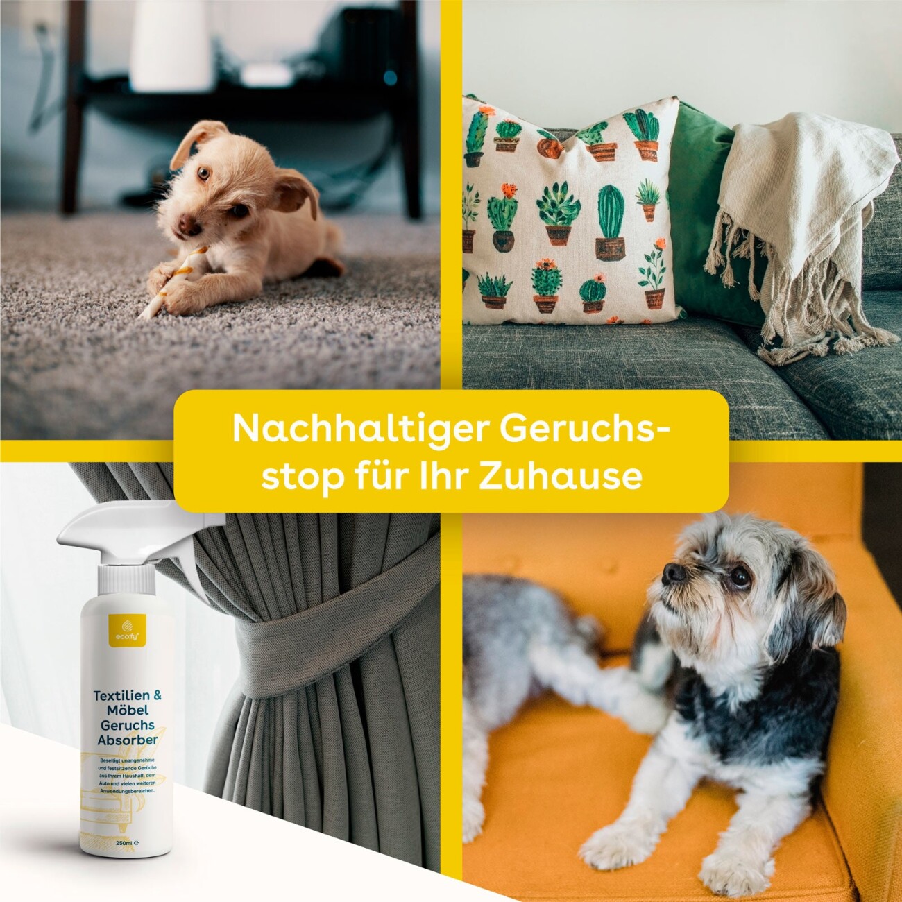 eco:fy Textilien- & Möbel-Geruchsabsorber 250 ml