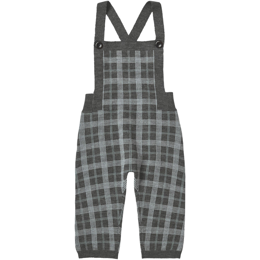Køb FUB Grey Melange Baby Checked Overalls