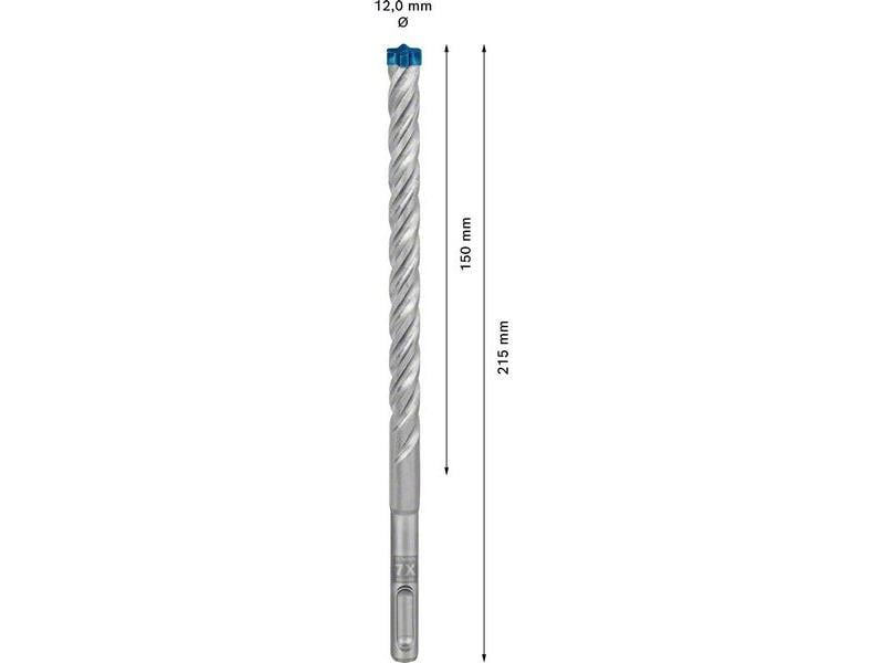 Bosch Professional Hammerbohrer EXPERT SDS plus-7X, 12 x 15 Bohrer für mehr Leistung, Zuverlässigkeit und Langlebigkeit