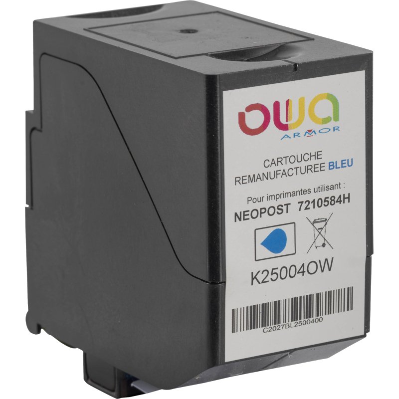 OWA - Cartouche bleue équivalente 7210584H pour machine à affranchir Neopost-Satas IS330 et IS350 (Quadient)