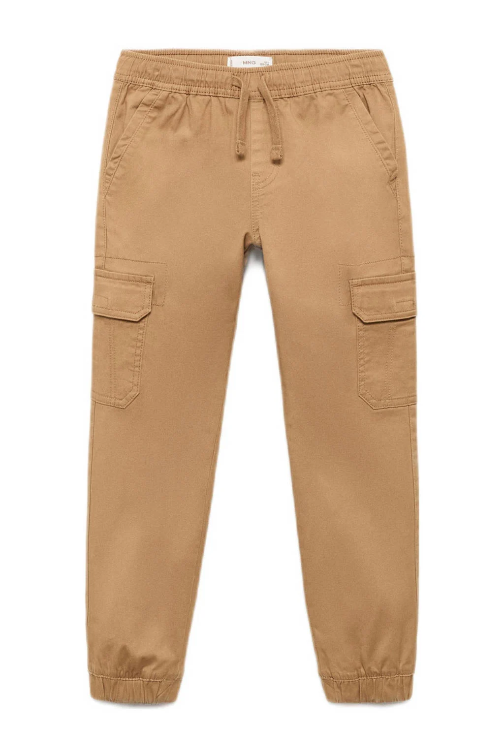 Mango Kids tapered cargo broek bruin