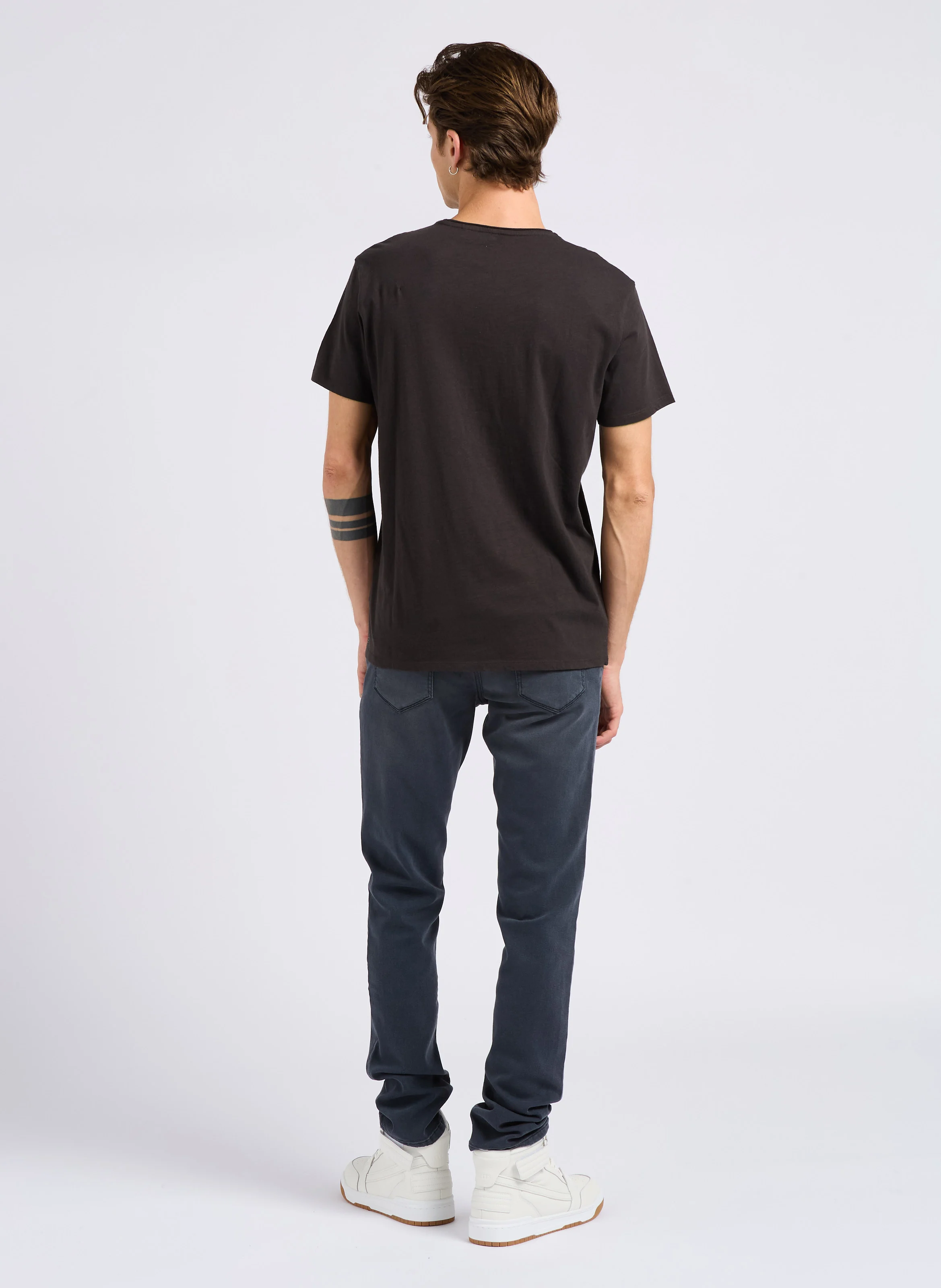 Jean slim en coton mélangé | Gris
