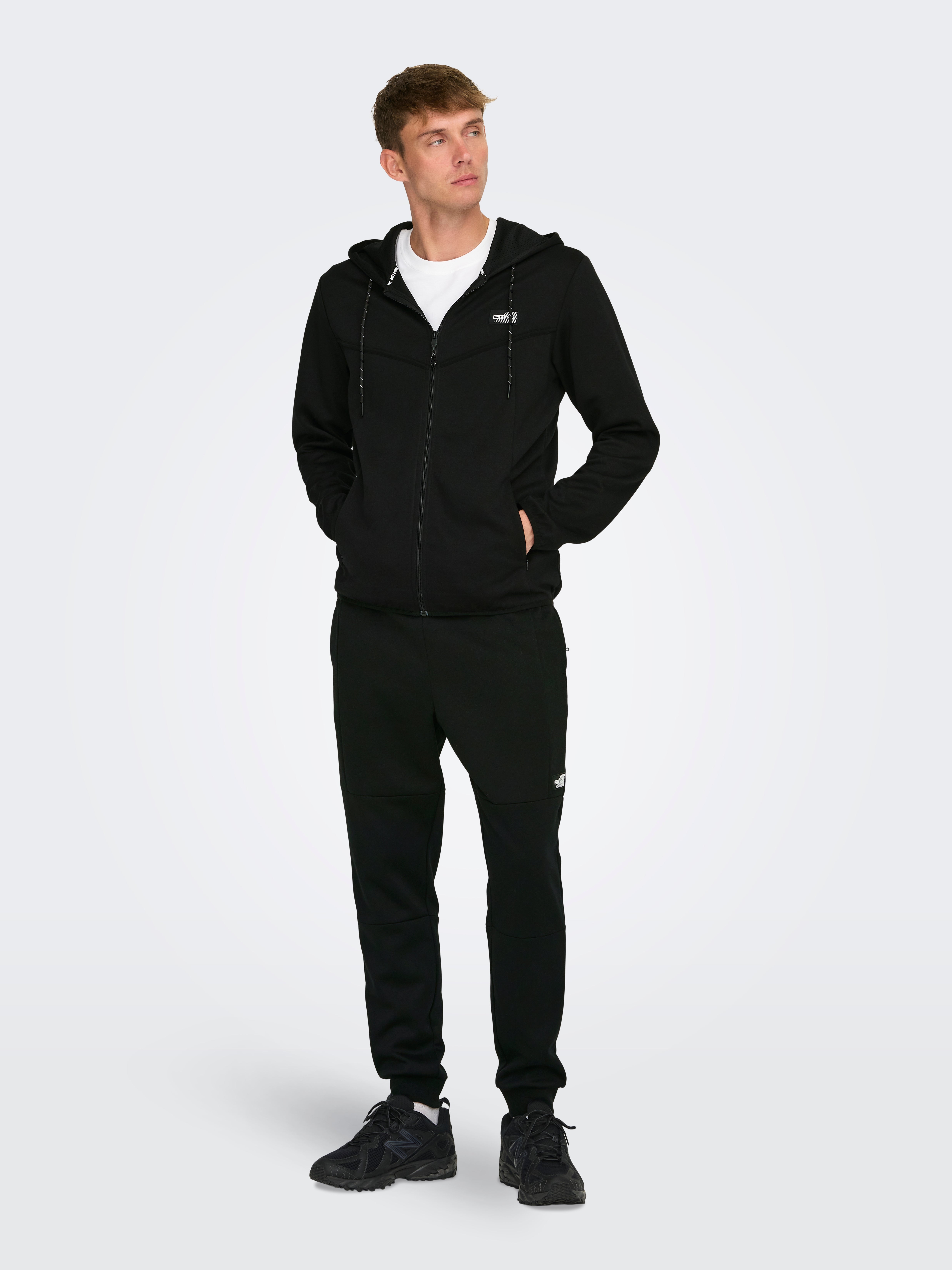 ONSLIAM Normal geschnitten Jogginghose Black