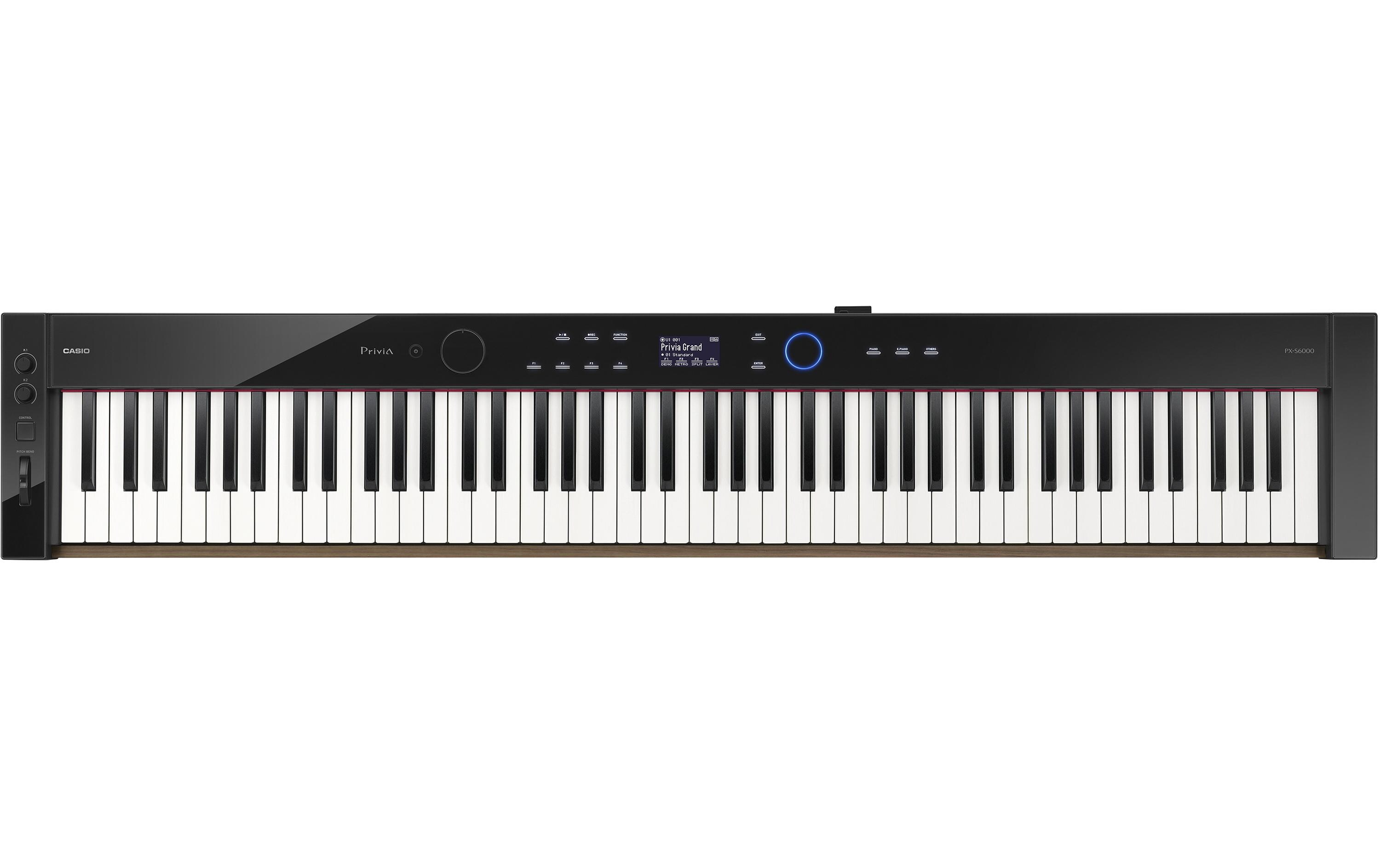 E-Piano Privia PX-S6000 – Schwarz<br>Digitalpiano mit dem authentischen Anschlag eines Flügels, innovativer Klangtechnologie und stilvollem Gehäuse mit Holzdekor