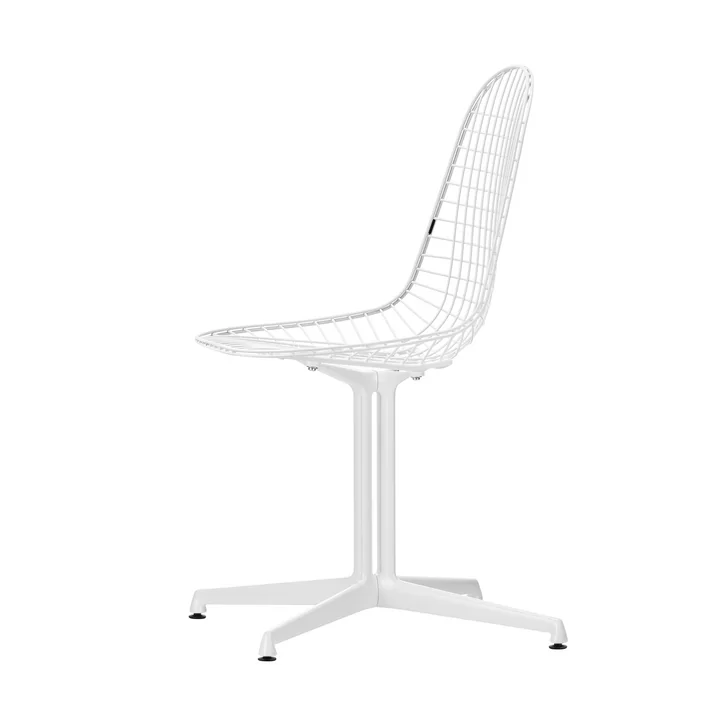 Vitra - Wire Chair DKL, weiss, Filzgleiter (basic dark)