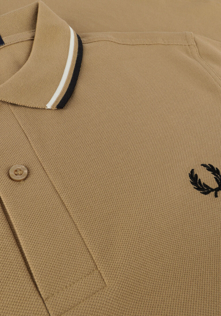 FRED PERRY khaki fred perry polo twin tipped fred perry shirt