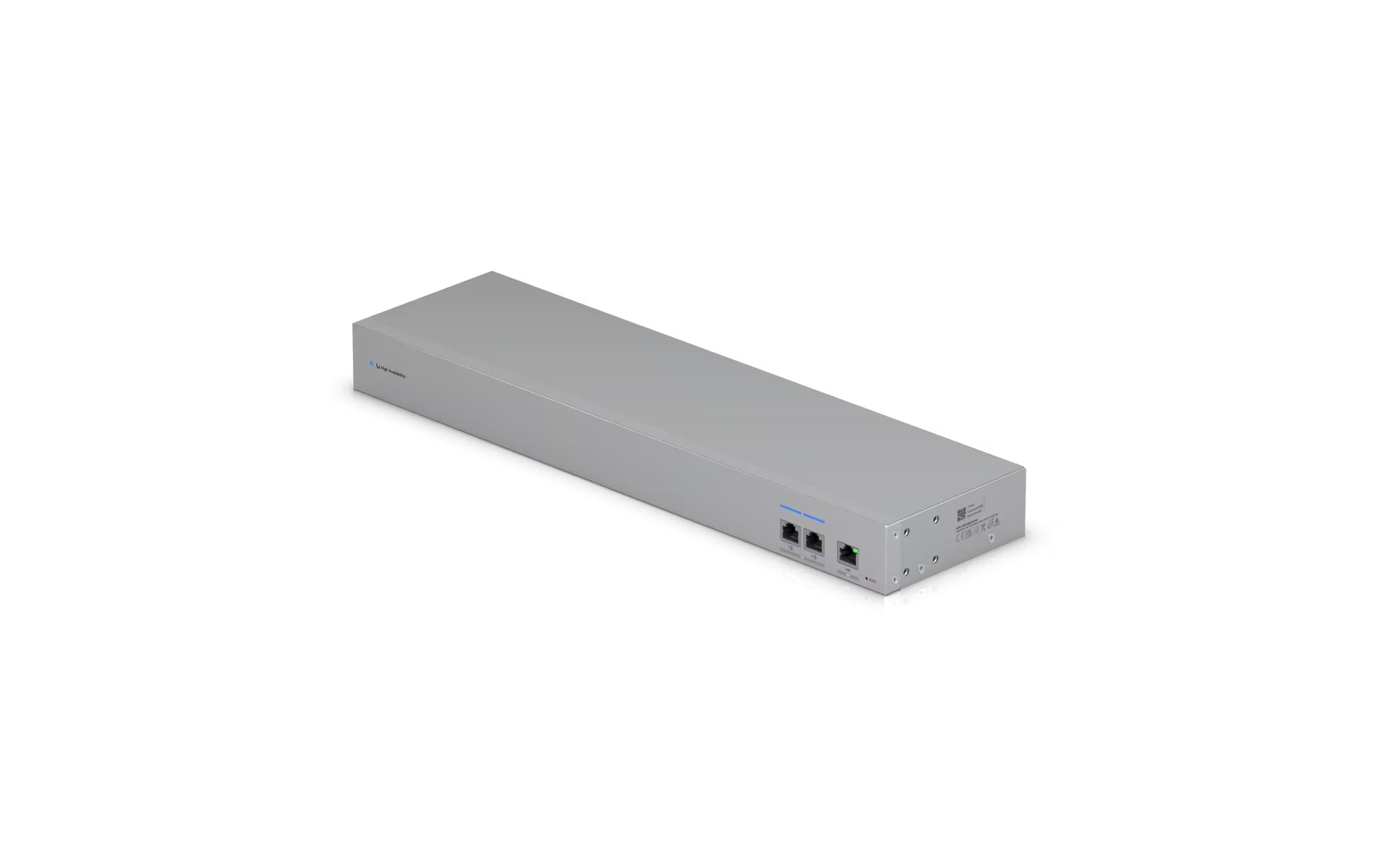 UniFi Switch USW-WAN-RJ45 4 Port<br>10 GbE WAN Switch für den redundanten Betrieb zweier UniFi Gateways mit einem Internetanschluss