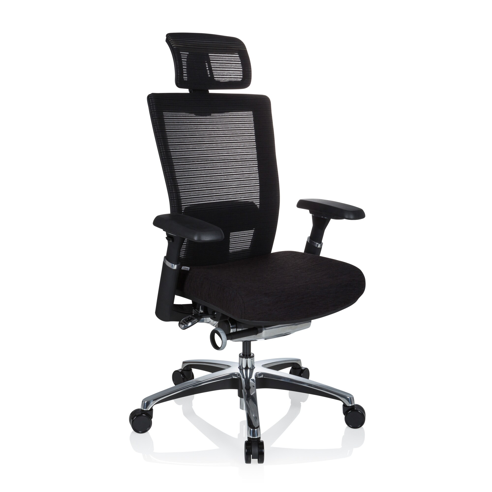 High End Bürostuhl NOVA PRO I Stoff/Netzstoff mit Armlehnen hjh OFFICE