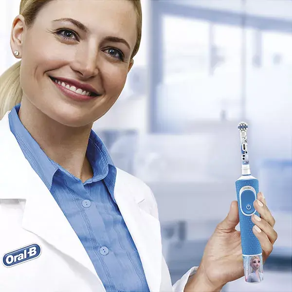 Oral-B Brosse à Dents Électrique Kids Reine des Neiges 2 +3ans