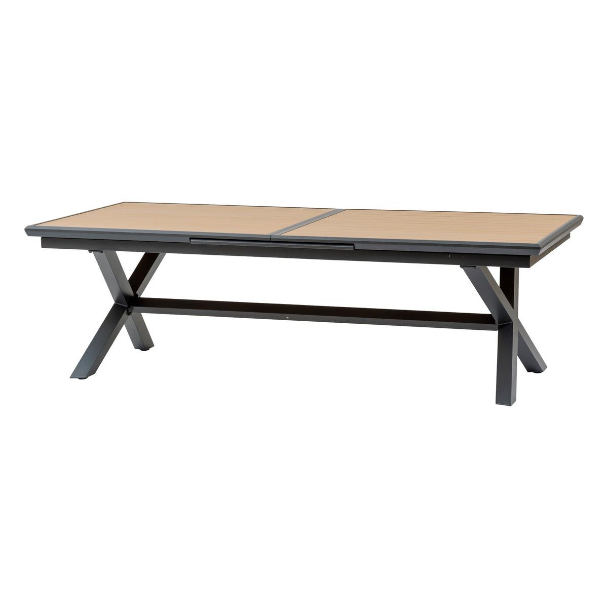 TABLE AXIOME EXTENSIBLE ALUMINIUM NOIX GRAPHITE 12 PLACES