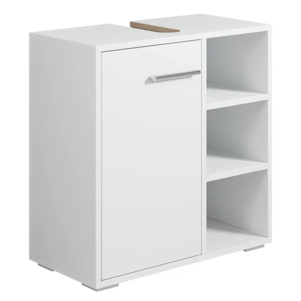 Badplaats Wastafel Onderkast Neptunus 60 x 28 x 60 cm - Wit - Badkamerkast –