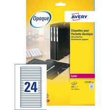 Etiquettes laser pour chemises et classeurs 134 x 11 - Avery L7170-25 - Boîte de 600