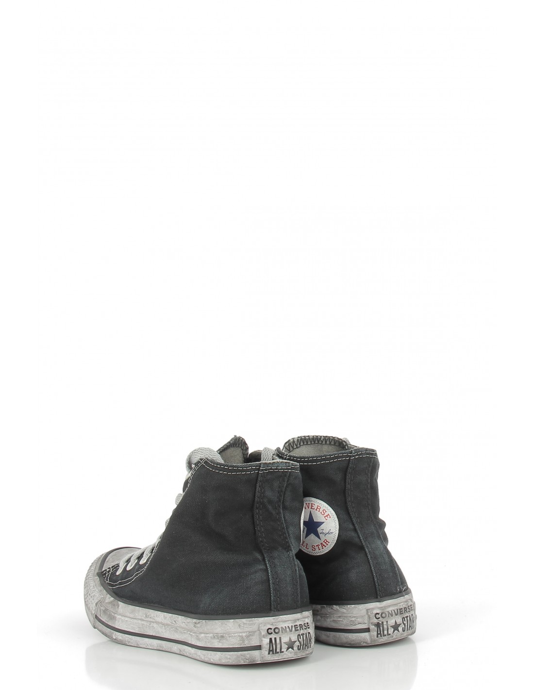 converse sneakers montantes femme ctas canvas hi noir effet vieilli